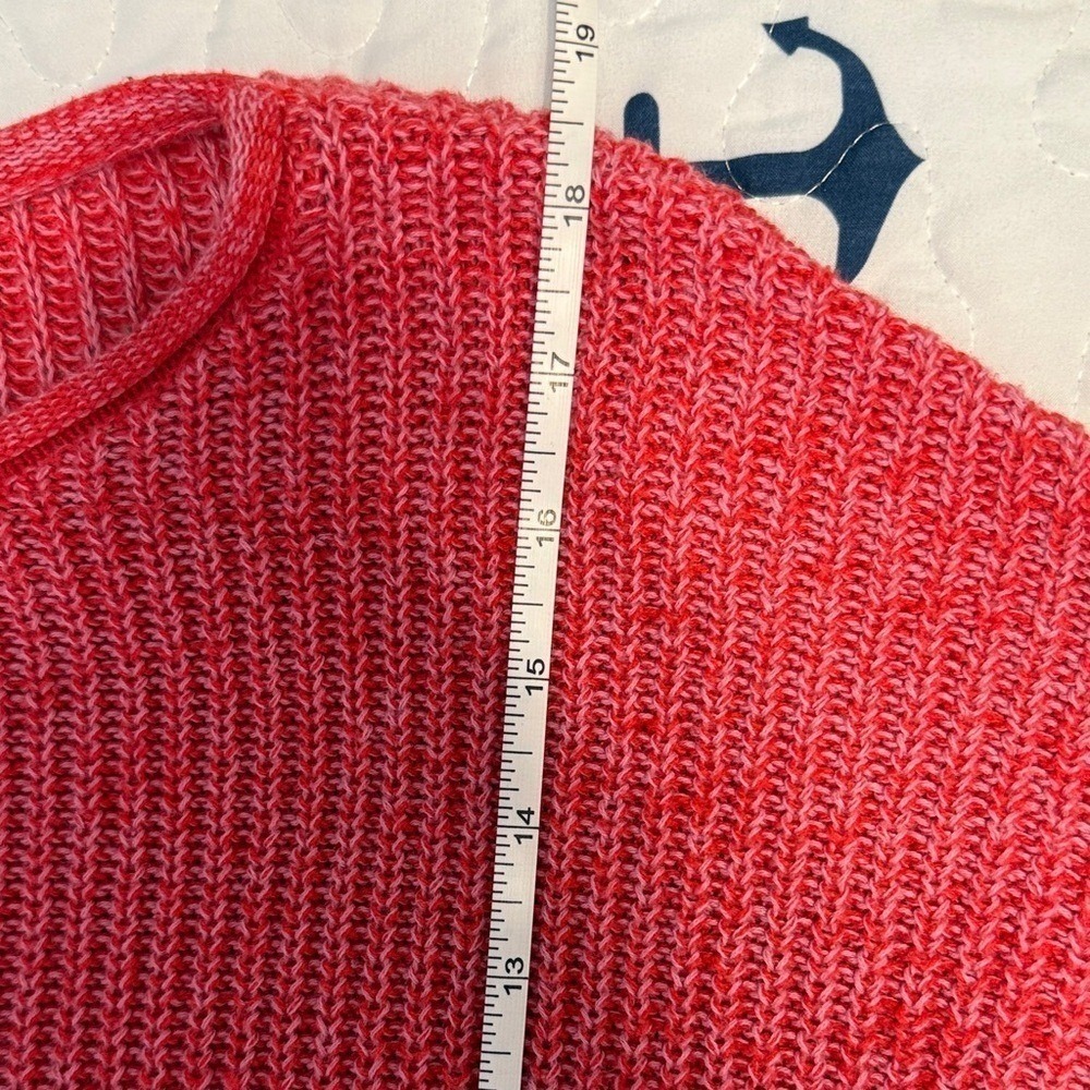 Wild Fable Women Red Marled Knit Crew Neck Long‎ Sleeve Sweater Size M - Picture 8 of 12
